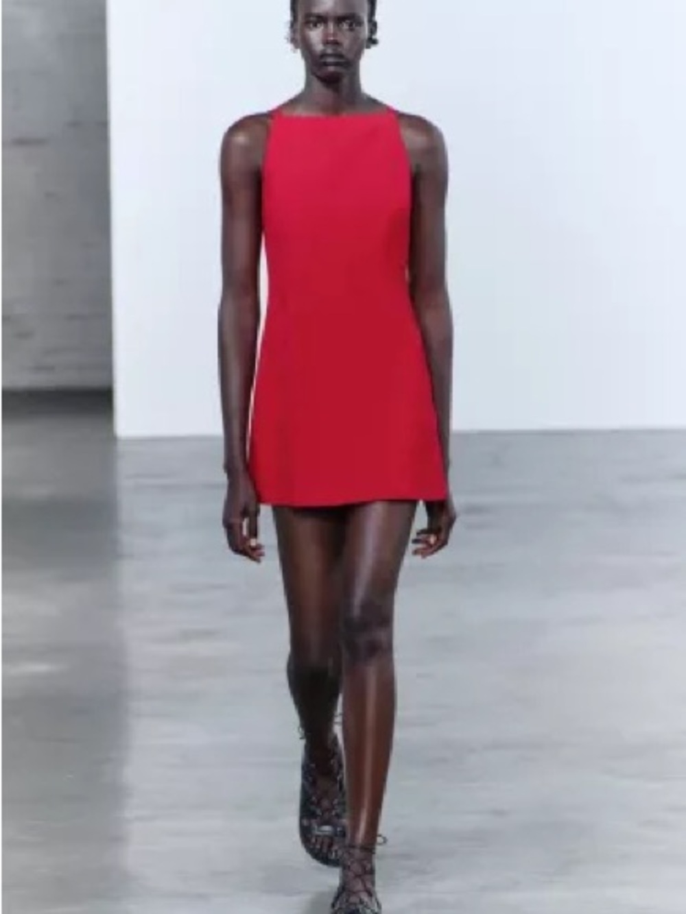 Theory Red Sleeveless Mini Dress